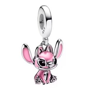NWOT Stitch Angel Dangle Charm Sterling Silver 925
